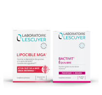 1 LIPOCIBLE MGA (60 comprimés) + 1 BACTIVIT ÉQUILIBRE (30 gélules)